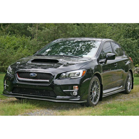 Rally Armor 15-21 Subaru WRX/STI (Sedan ONLY) Black UR Mud Flap w/ White Logo - Saikospeed