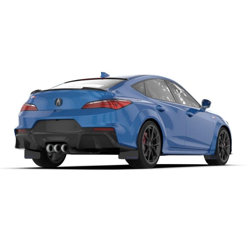 Rally Armor 23-24 Acura Integra + Integra A-Spec Black UR Mud Flap W/Blue Logo (No Drilling Req.) - Saikospeed