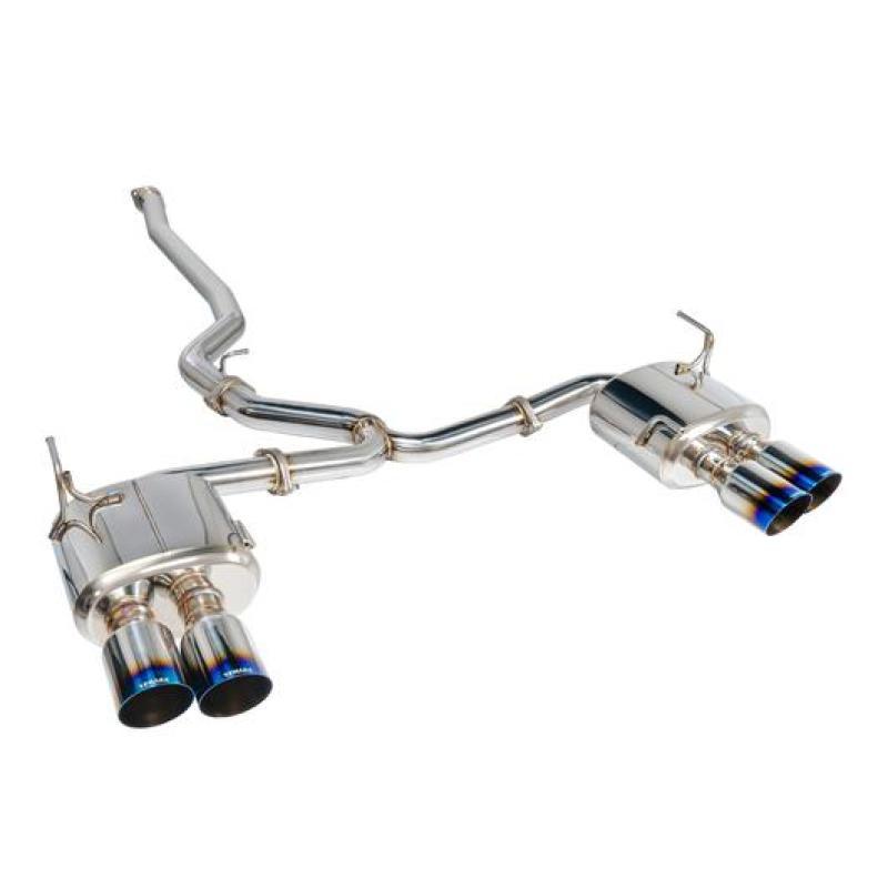 Remark 2015+ Subaru WRX/STi 4in Quad Cat-Back Exhaust Titanium Stainless Non-Resonated - Saikospeed