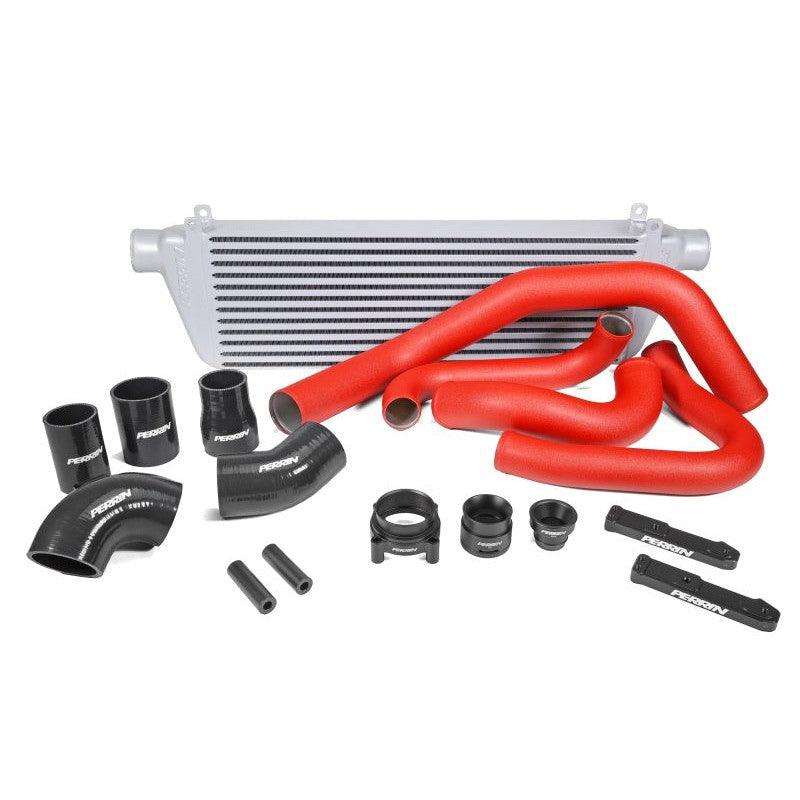 Perrin 22-23 Subaru WRX Front Mount Intercooler Kit (Red Tubes & Silver Core) - Saikospeed