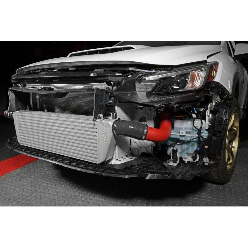 Perrin 22-23 Subaru WRX Front Mount Intercooler Kit (Red Tubes & Silver Core) - Saikospeed