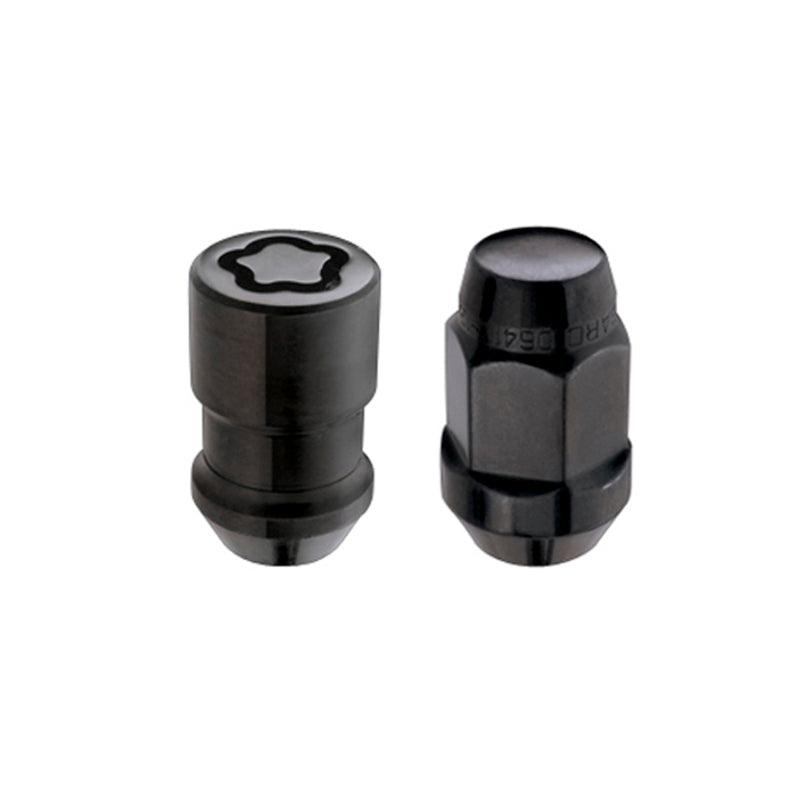 McGard 5 Lug Hex Install Kit w/Locks (Cone Seat Nut / Bulge) M12X1.5 / 3/4 Hex / 1.45in. L - Black - Saikospeed