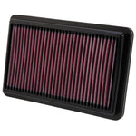 K&N Replacement Air Filter 10.188in O/S Length x 6.375in O/S Width x 1.063in H for 12 Honda Civic Si - Saikospeed