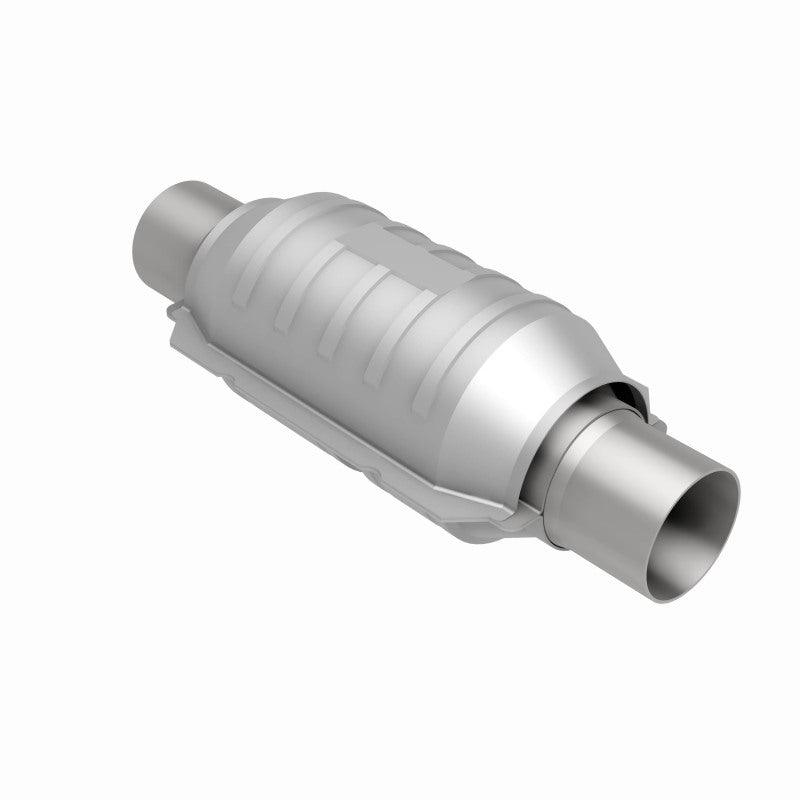 MagnaFlow Conv Univ 2.25in Inlet/Outlet Center/Center Round 9in Body L x 5.125in W x 13in Overall L - Saikospeed