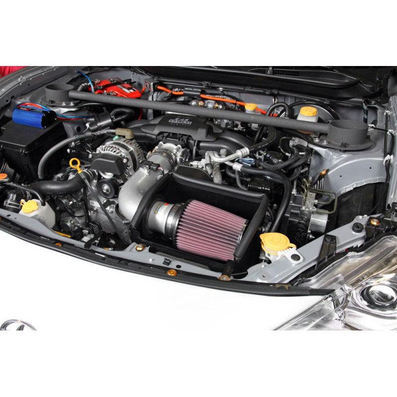 K&N 13 Subaru BRZ 2.0L / 13 Scion FR-S 2.0L Silver 69 Series Typhoon Intake - Saikospeed