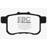 EBC 09-14 Acura TSX 2.4 Greenstuff Rear Brake Pads - Saikospeed