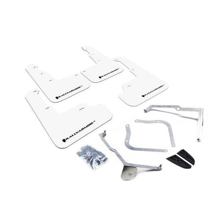 Rally Armor 15-21 Subaru WRX/STI (Sedan ONLY) White UR Mud Flap w/ Black Logo - Saikospeed