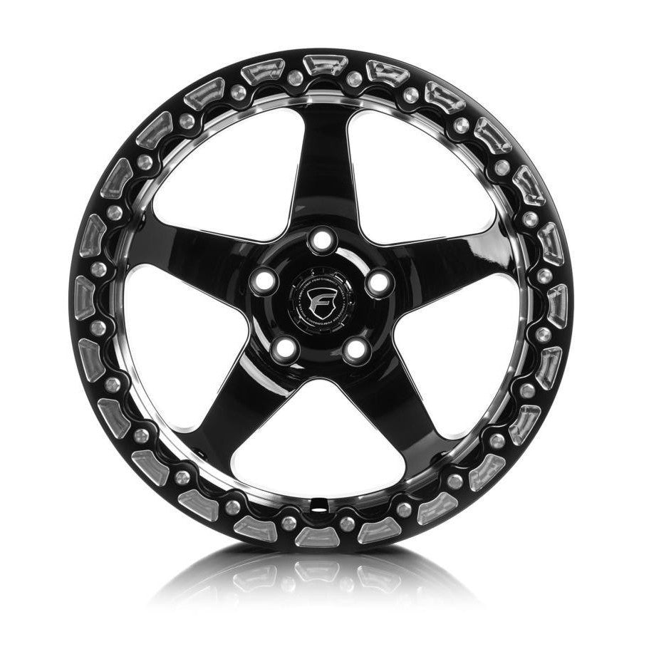 Forgestar D5 Beadlock 17x10 / 5x120 BP / ET45 / 7.3in BS Gloss Black Wheel - Saikospeed