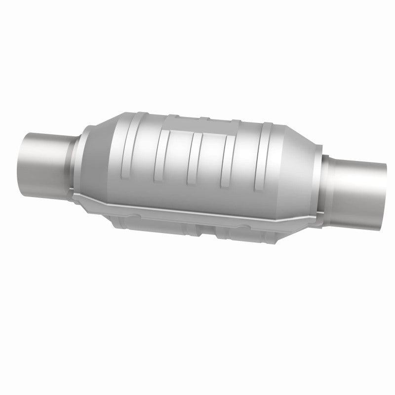 MagnaFlow Conv Univ 2.25in Inlet/Outlet Center/Center Round 9in Body L x 5.125in W x 13in Overall L - Saikospeed