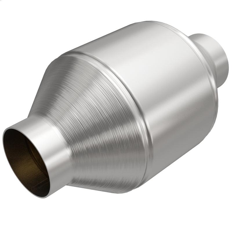 MagnaFlow Conv Univ 2.5in Inlet/Outlet Center/Center Round 3in Body L x 5in W x 8.75in Overall L - Saikospeed