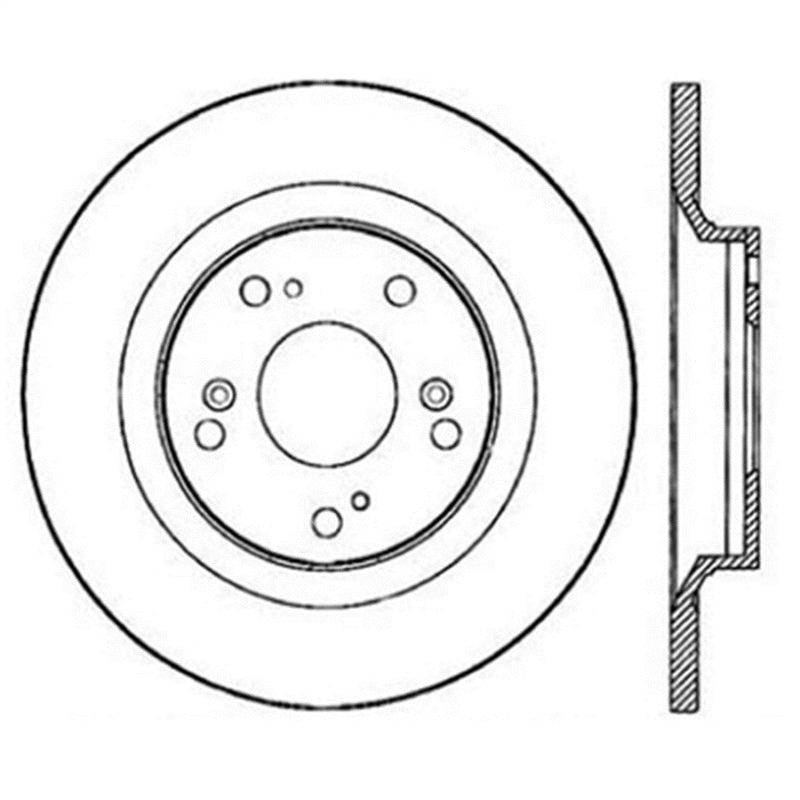 StopTech Power Slot SportStop 00-06 Honda S2000 Slotted Rear Left Rotor - Saikospeed