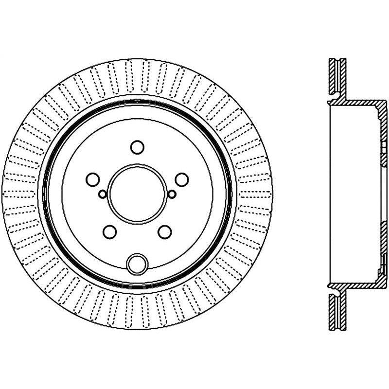 StopTech Power Slot 13 Scion FR-S / 13 Subaru BRZ Rear Right Slotted Rotor - Saikospeed