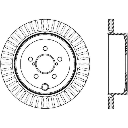 StopTech Power Slot 13 Scion FR-S / 13 Subaru BRZ Rear Right Slotted Rotor - Saikospeed