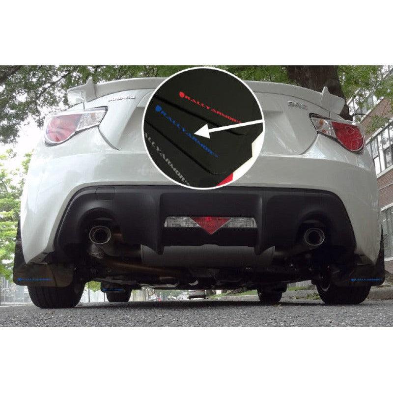 Rally Armor 13-17 Subaru BRZ / Scion FR-S Black UR Mud Flap w/ Blue Logo - Saikospeed