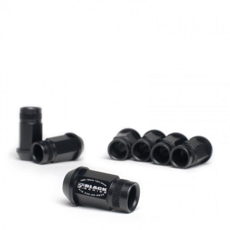 Skunk2 12 x 1.5 Forged Lug Nut Set (Black Series) (16 Pcs.) - Saikospeed