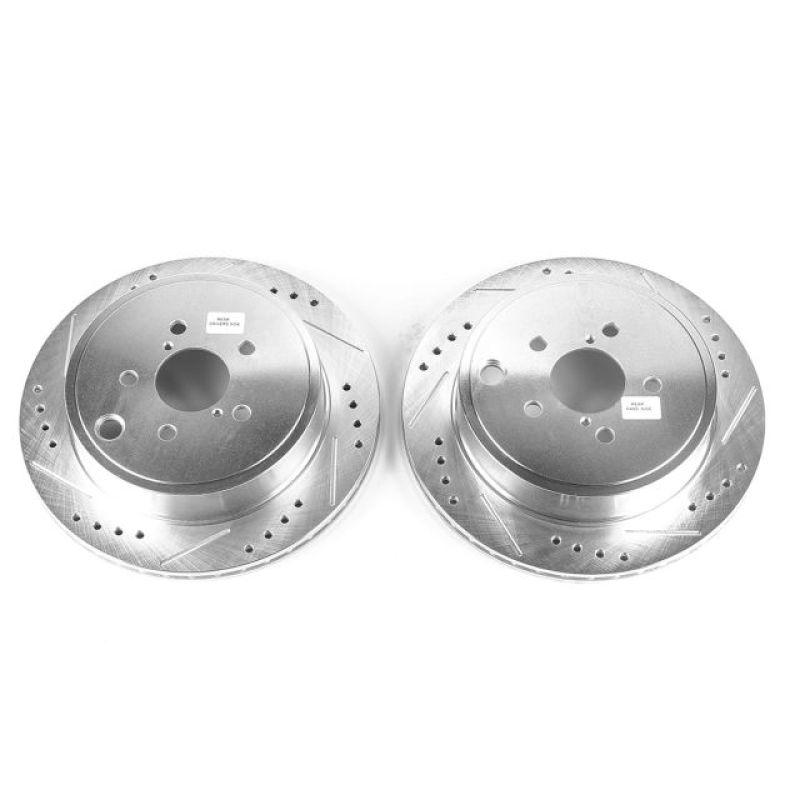 Power Stop 13-16 Scion FR-S Rear Evolution Drilled & Slotted Rotors - Pair - Saikospeed