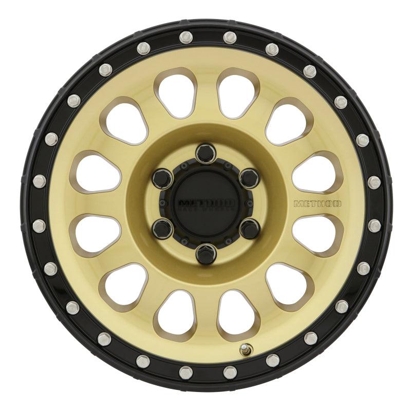 Method MR315 17x8.5 0mm Offset 6x135 87mm CB Gold/Black Street Loc Wheel - Saikospeed