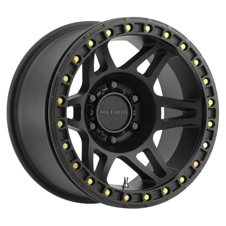 Method MR106 Beadlock 17x9 -44mm Offset 5x5 71.5mm CB Matte Black w/BH-H24125 Wheel - Saikospeed