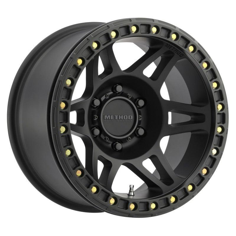 Method MR106 Beadlock 17x9 -44mm Offset 6x5.5 108mm CB Matte Black w/BH-H24125 Wheel - Saikospeed