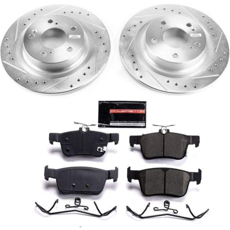 Power Stop 17-19 Honda Civic Rear Z23 Evolution Sport Brake Kit - Saikospeed