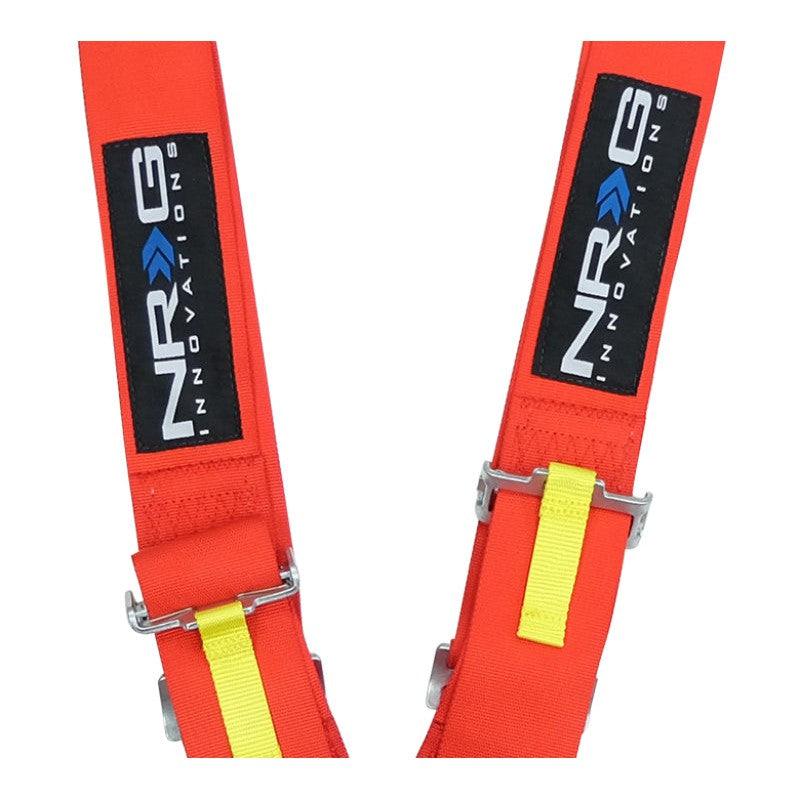 NRG SFI 16.1 5PT 3in. Seat Belt Harness / Cam Lock - Red - Saikospeed