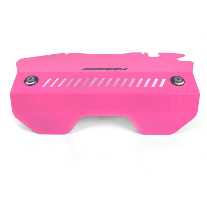 Perrin 2015+ Subaru WRX Engine Cover Kit (Intercooler Shroud + Pulley Cover) - Hyper Pink - Saikospeed