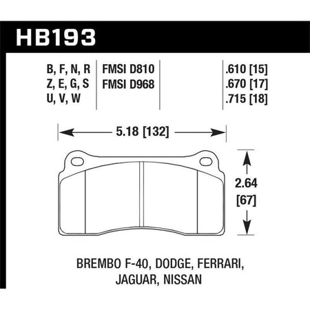 Hawk Rotora FC4 DTC-60 Race Brake Pads - Saikospeed