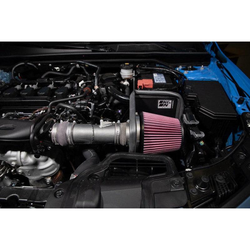 K&N 2022 Honda Civic 1.5L Turbo L4 Silver Typhoon Intake - Saikospeed