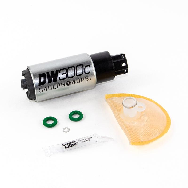 DeatschWerks 340lph DW300C Compact Fuel Pump w/ 06-11 Civic Set Up Kit (w/o Mounting Clips) - Saikospeed
