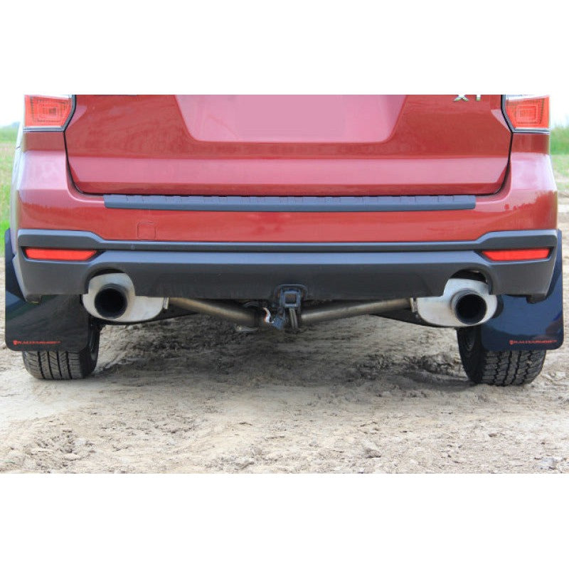 Rally Armor 14-18 Fits Subaru Forester Black Mud Flap w/Grey Logo