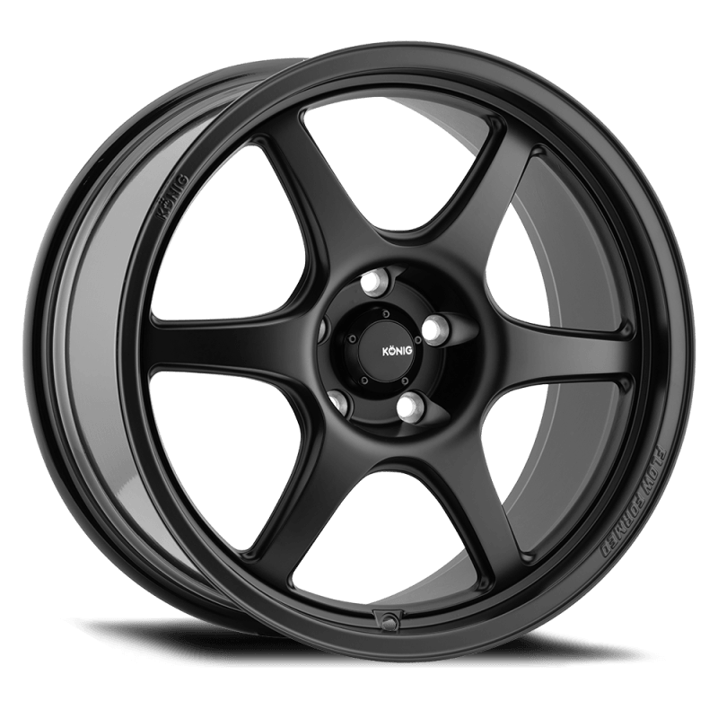 Konig Hexaform 18x9.5A 5x114.3 ET35 Matte Black - Saikospeed