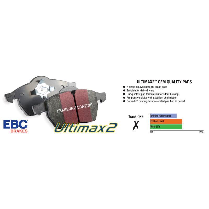 EBC 01-03 Acura CL 3.2 Ultimax2 Rear Brake Pads - Saikospeed