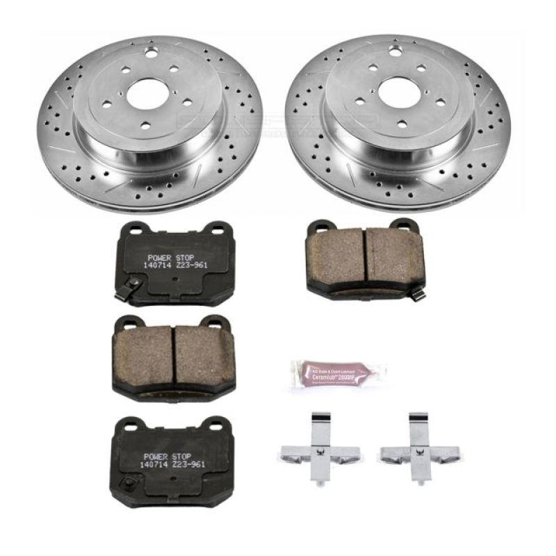 Power Stop 08-14 Subaru Impreza Rear Z23 Evolution Sport Brake Kit - Saikospeed