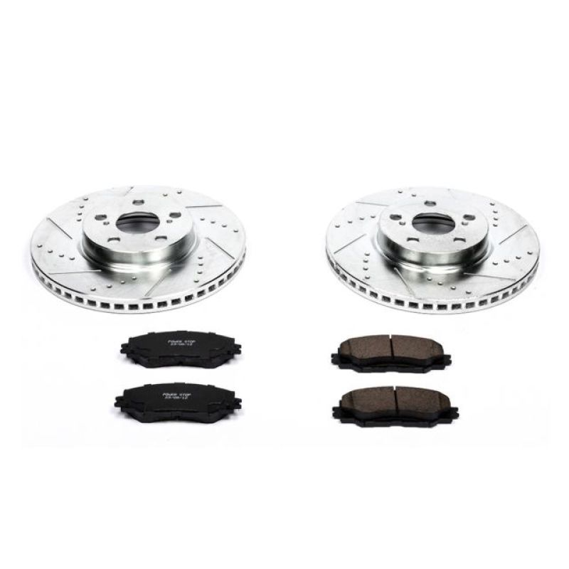 Power Stop 09-10 Pontiac Vibe Front Z23 Evolution Sport Brake Kit