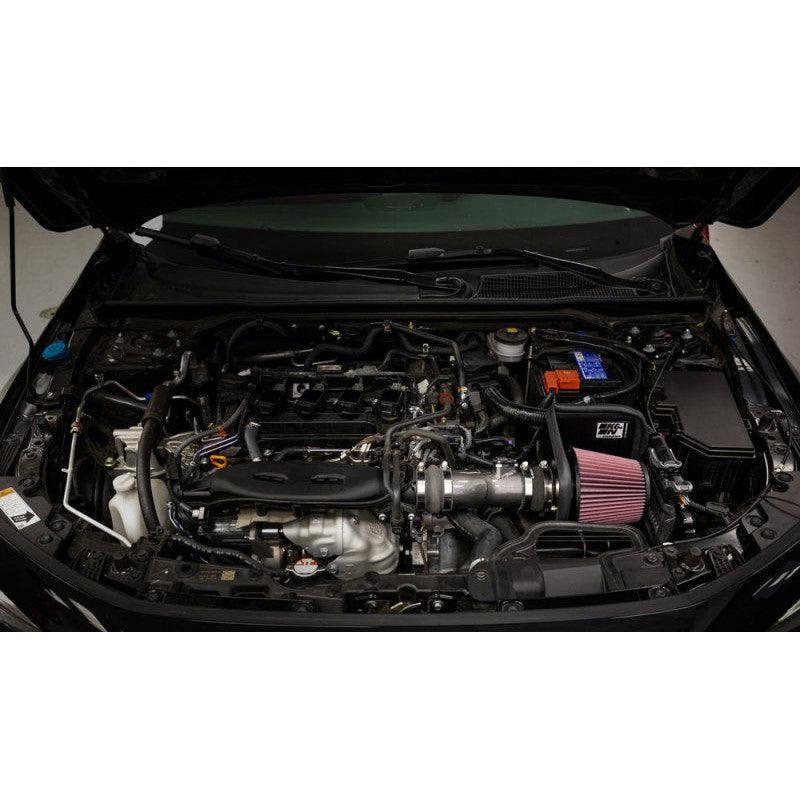 K&N 2022 Honda Civic 1.5L Turbo L4 Silver Typhoon Intake - Saikospeed