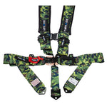 NRG SFI 16.1 5pt 3in. Seat Belt Harness/ Latch Link - Camo - Saikospeed