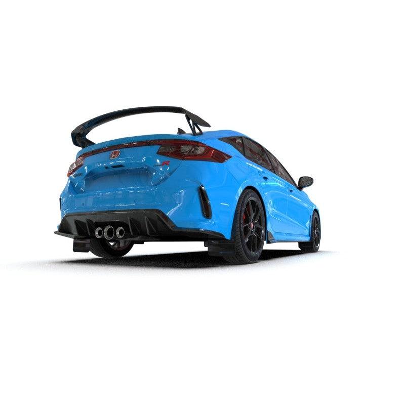 Rally Armor 2023+ Honda Civic Type R Black Mud Flap Light Blue Logo - Saikospeed