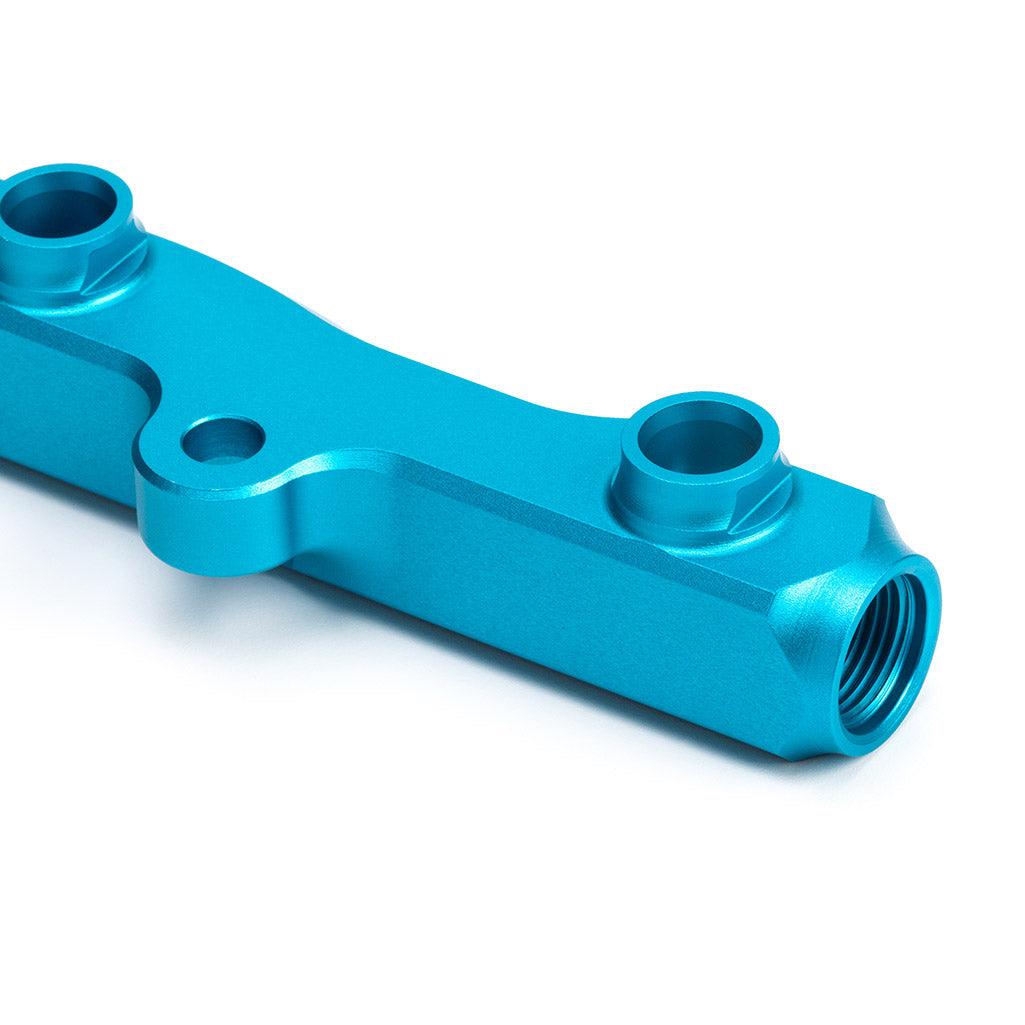K-Series Fuel Rail in Satin Teal Finish - Saikospeed