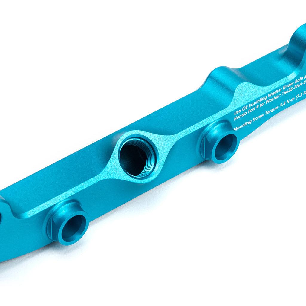 K-Series Fuel Rail in Satin Teal Finish - Saikospeed