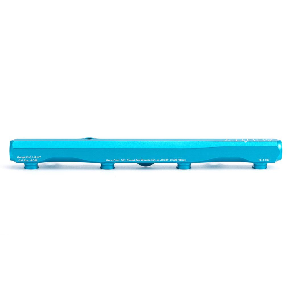 K-Series Fuel Rail in Satin Teal Finish - Saikospeed