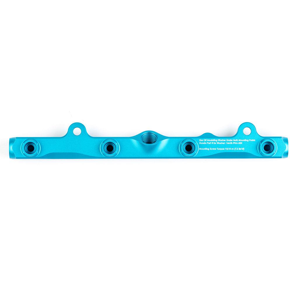 K-Series Fuel Rail in Satin Teal Finish - Saikospeed