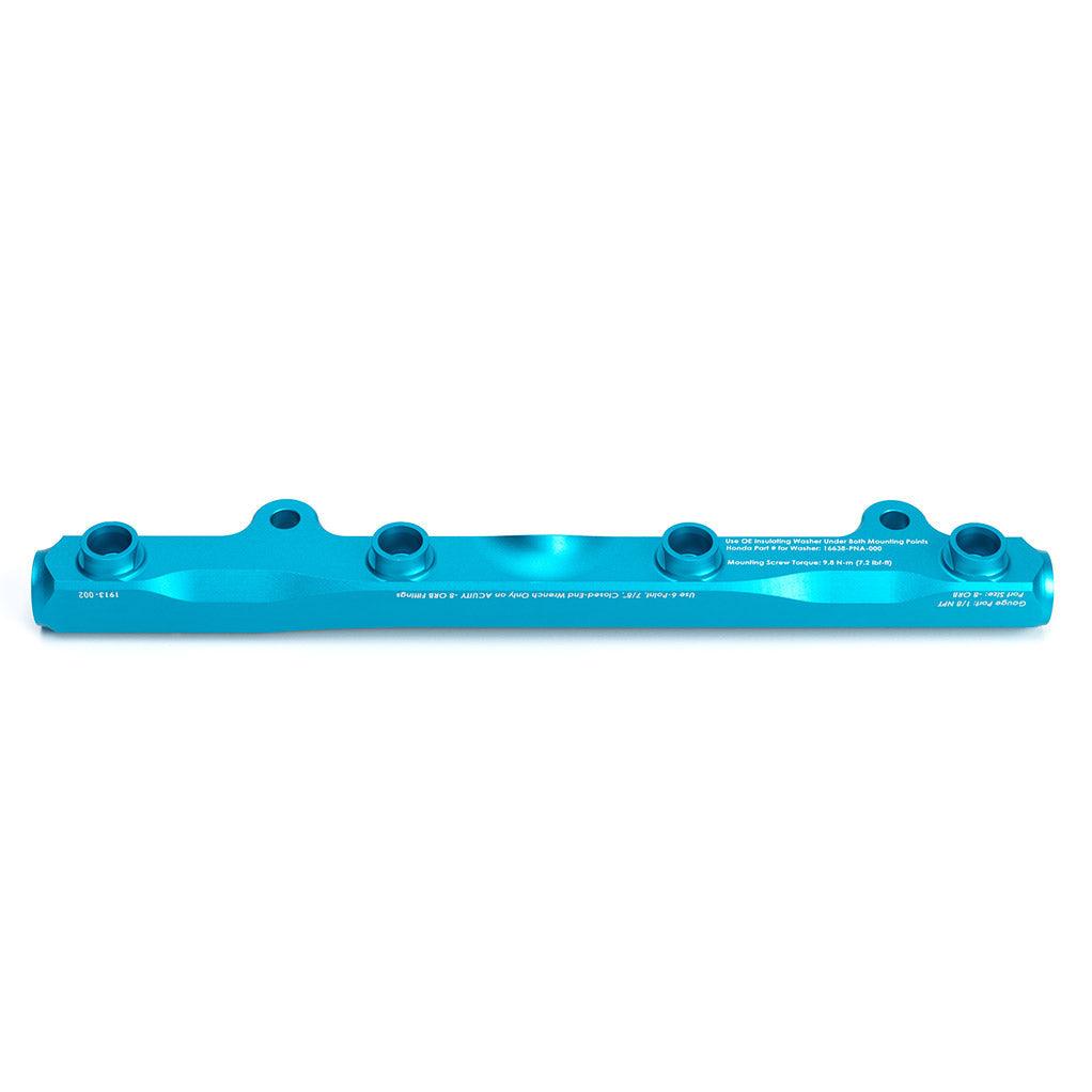 K-Series Fuel Rail in Satin Teal Finish - Saikospeed