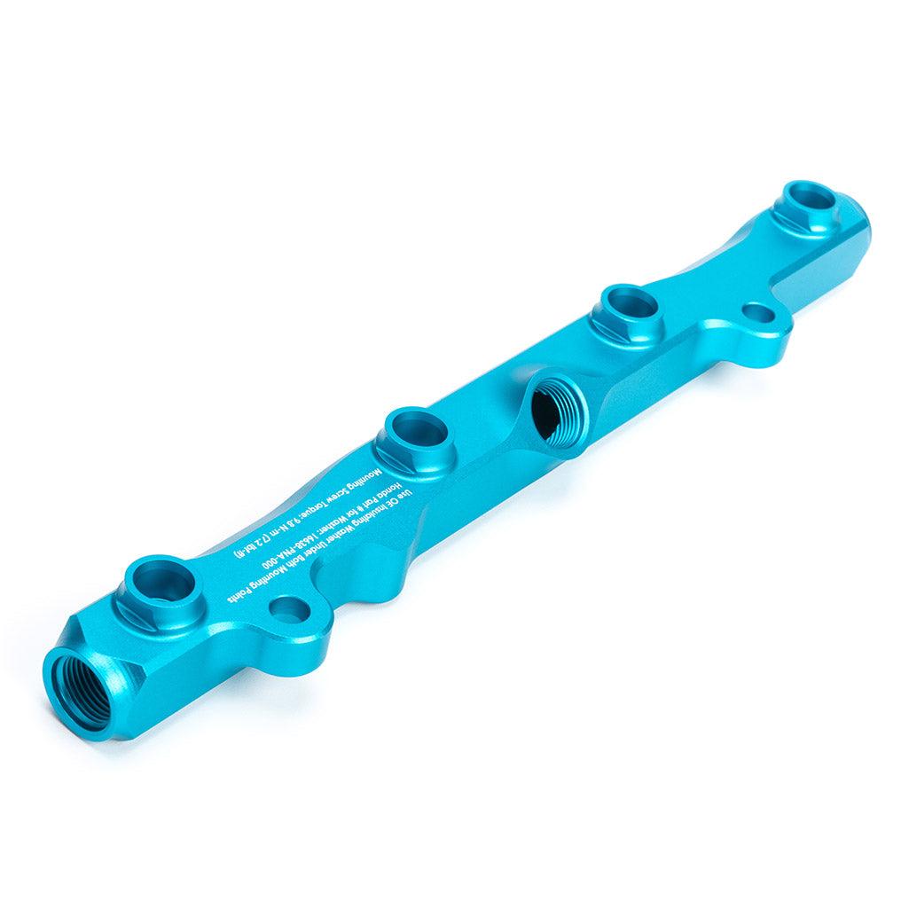 K-Series Fuel Rail in Satin Teal Finish - Saikospeed