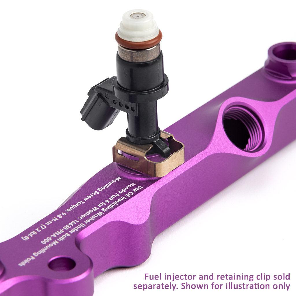 K-Series Fuel Rail in Satin Purple Finish - Saikospeed