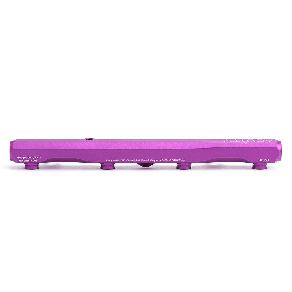 K-Series Fuel Rail in Satin Purple Finish - Saikospeed
