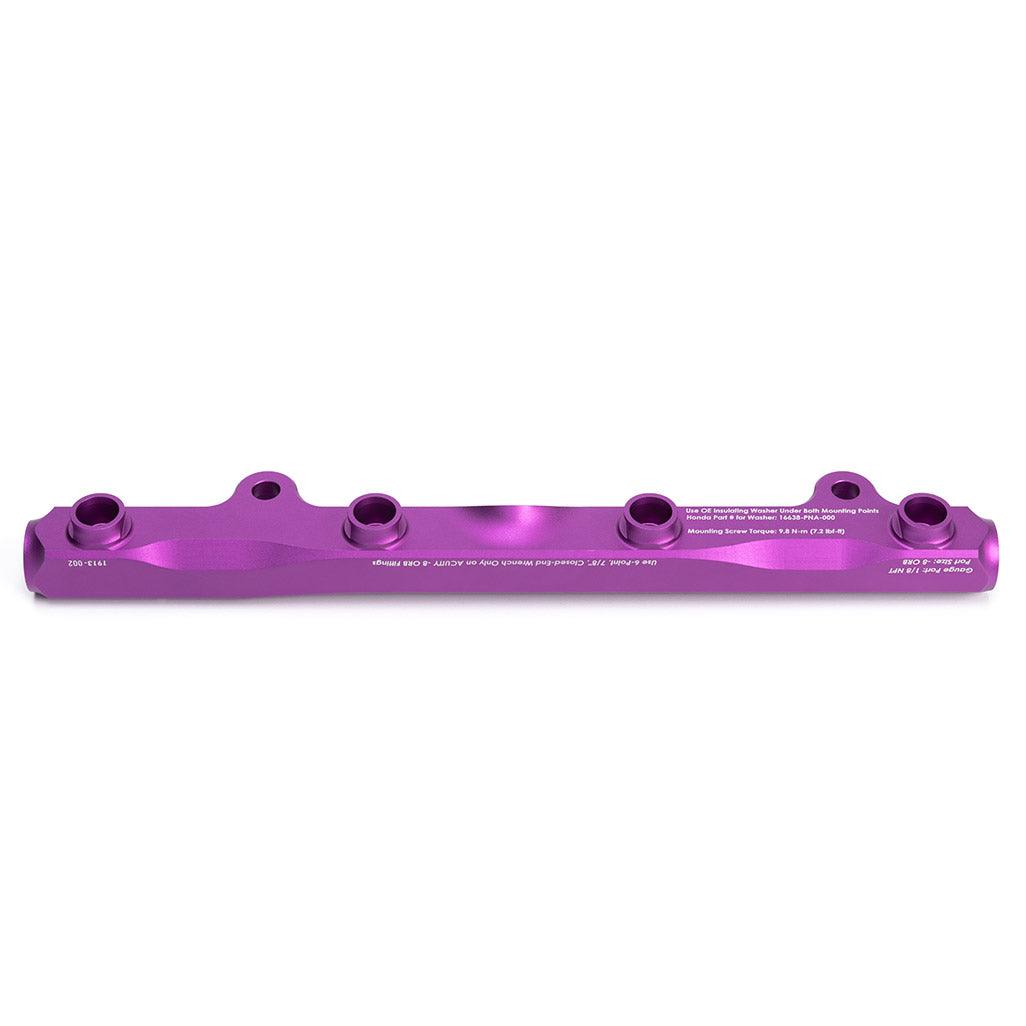 K-Series Fuel Rail in Satin Purple Finish - Saikospeed
