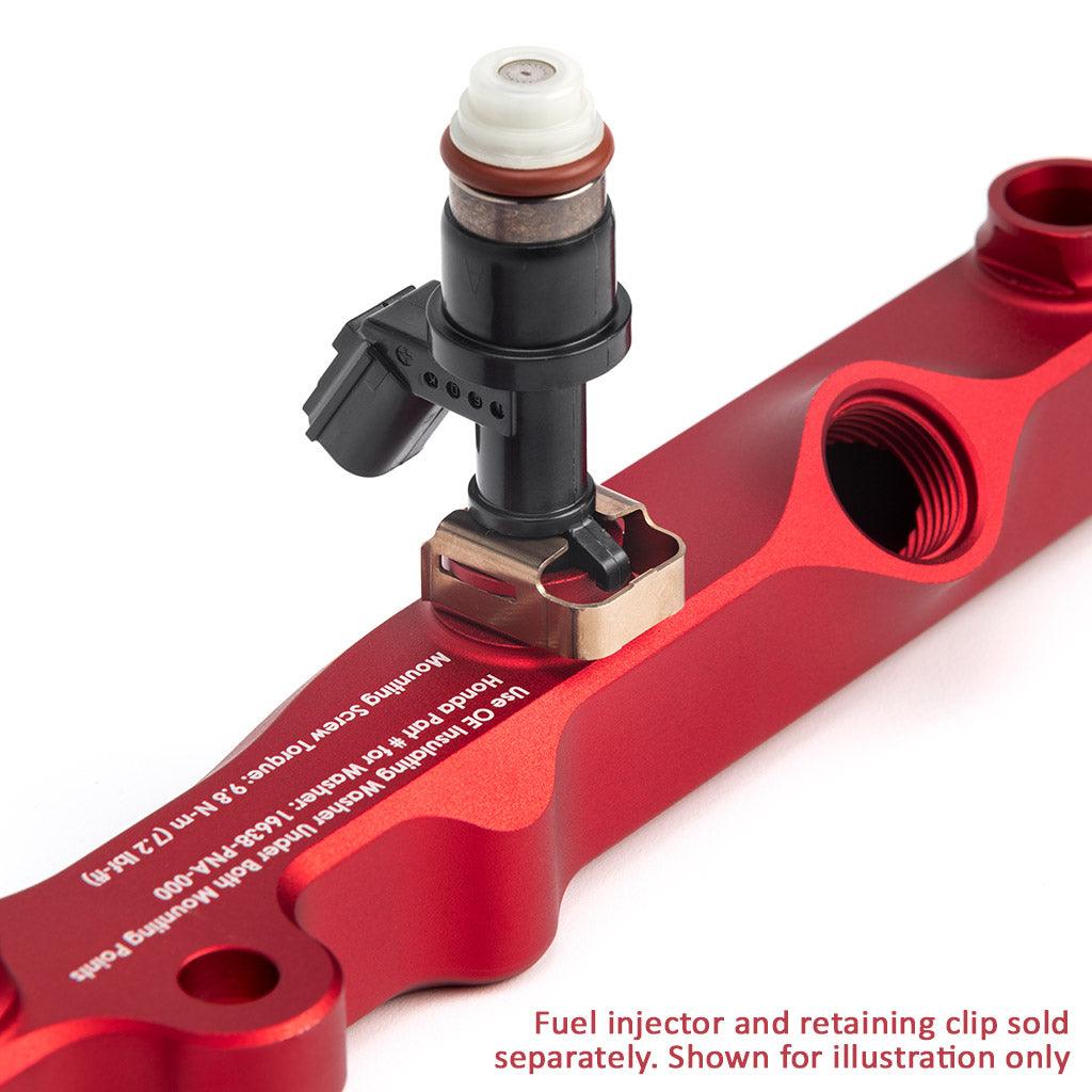 K-Series Fuel Rail in Satin Red Finish - Saikospeed