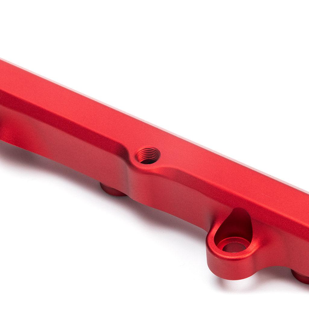 K-Series Fuel Rail in Satin Red Finish - Saikospeed