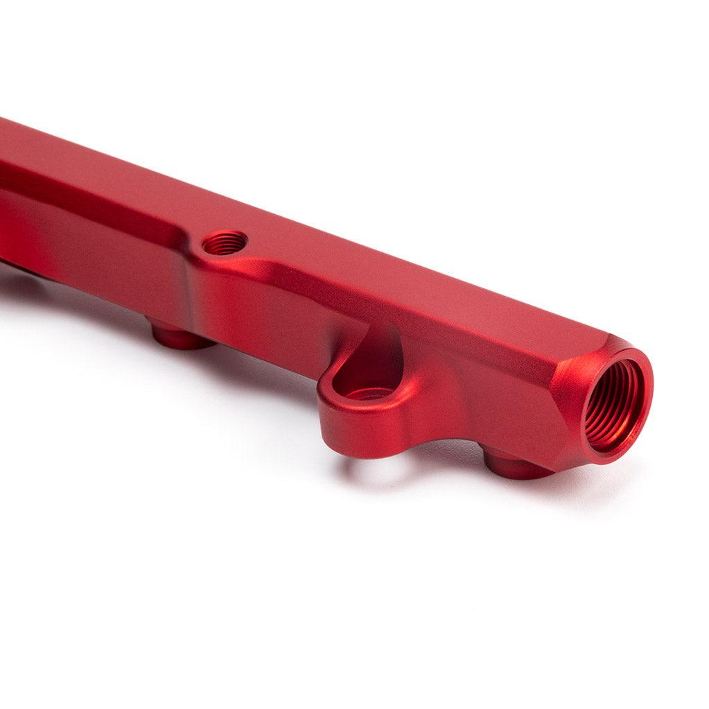 K-Series Fuel Rail in Satin Red Finish - Saikospeed