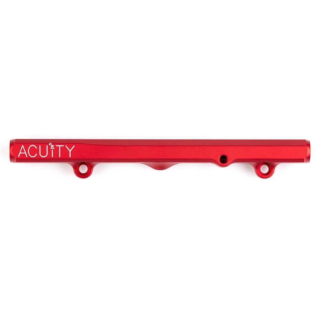 K-Series Fuel Rail in Satin Red Finish - Saikospeed